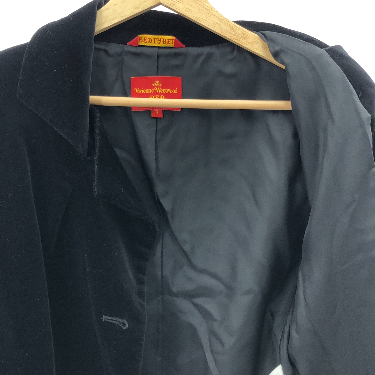 VIVIENNE WESTWOOD RED LABEL / ヴィヴィアンウエストウッドレッドレーベル ベロア オーブボタン テーラードジャケット