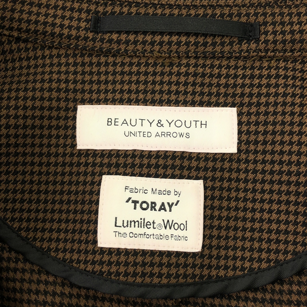 BEAUTY&YOUTH / ビューティーアンドユース BY TORAY TW ハウンドトゥース 2B ジャケット パンツ / セットアップ
