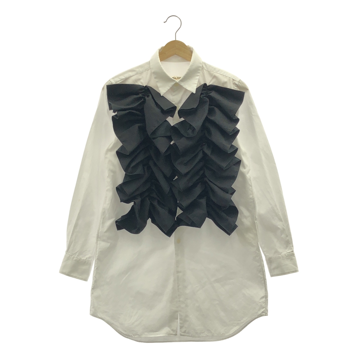 COMME des GARCONS / コムデギャルソン コットン 変形 リボン装飾 シャツ ブラウス