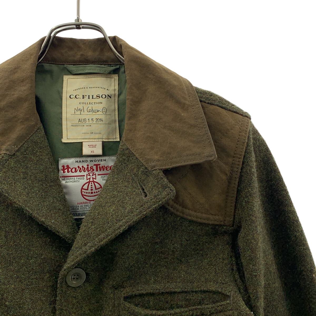 ​NIGEL CABOURN / ナイジェルケーボン ×Harris Tweed / ウール ハンティングジャケット