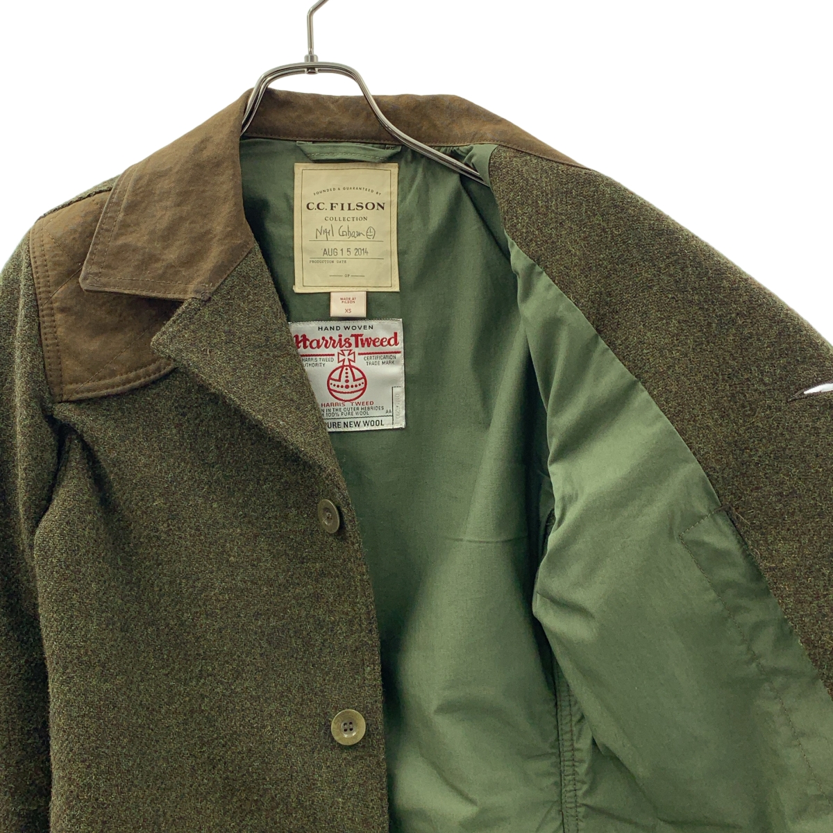 ​NIGEL CABOURN / ナイジェルケーボン ×Harris Tweed / ウール ハンティングジャケット