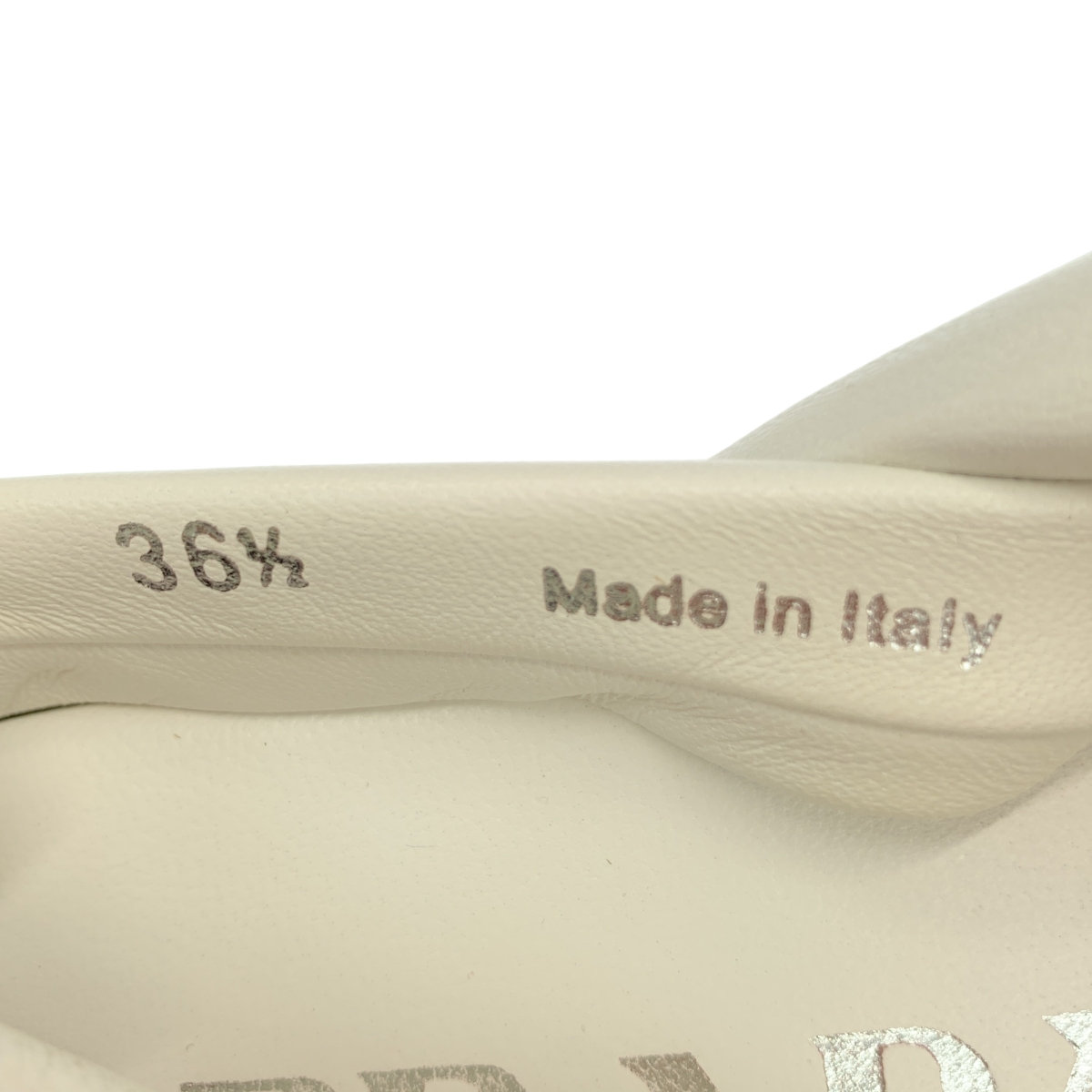 PRADA / プラダ レザー プラットフォーム サンダル