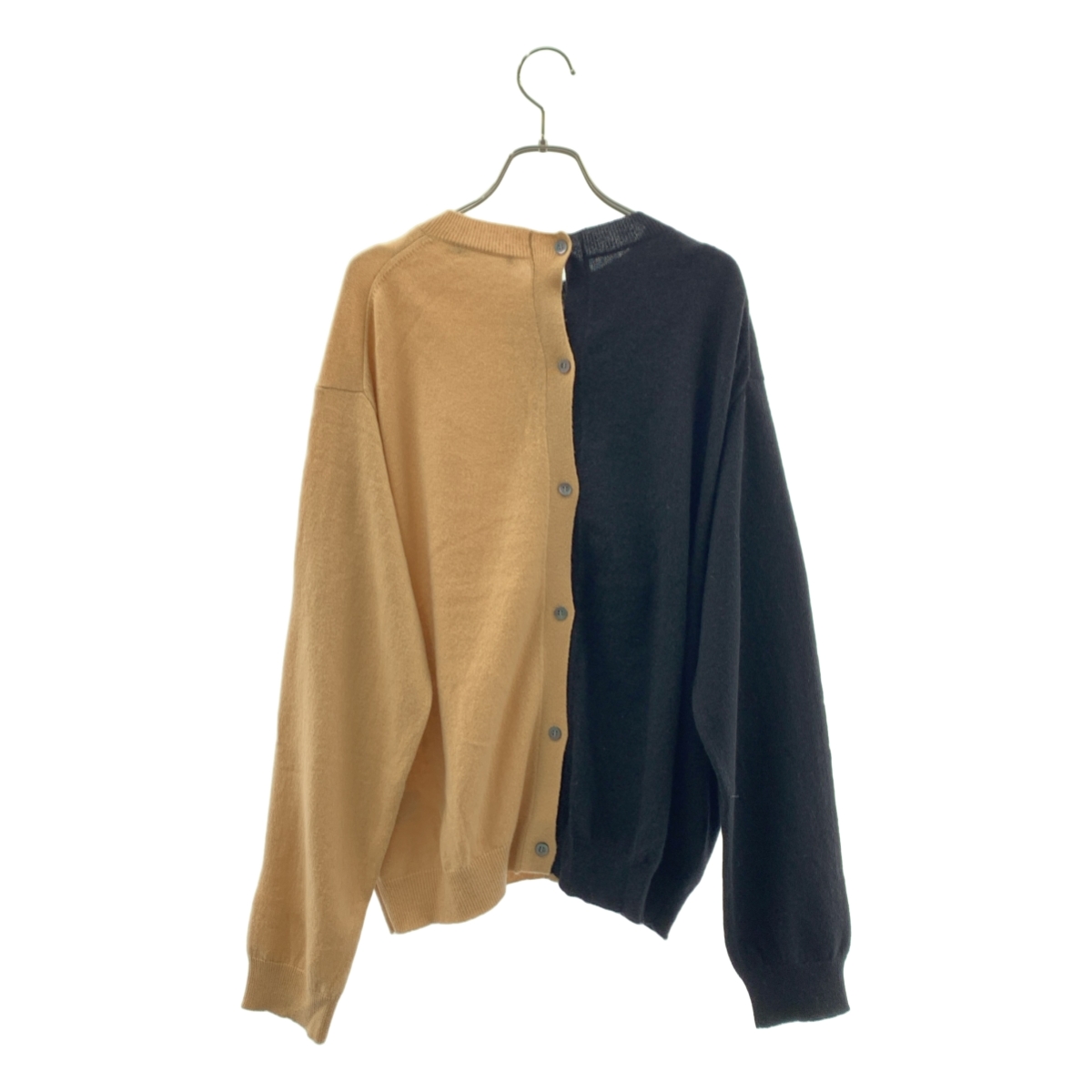 SOFIE D'HOORE / ソフィードール C-neck bicolor Cashmere Cardigan カシミヤ バイカラー ニットカーディガン