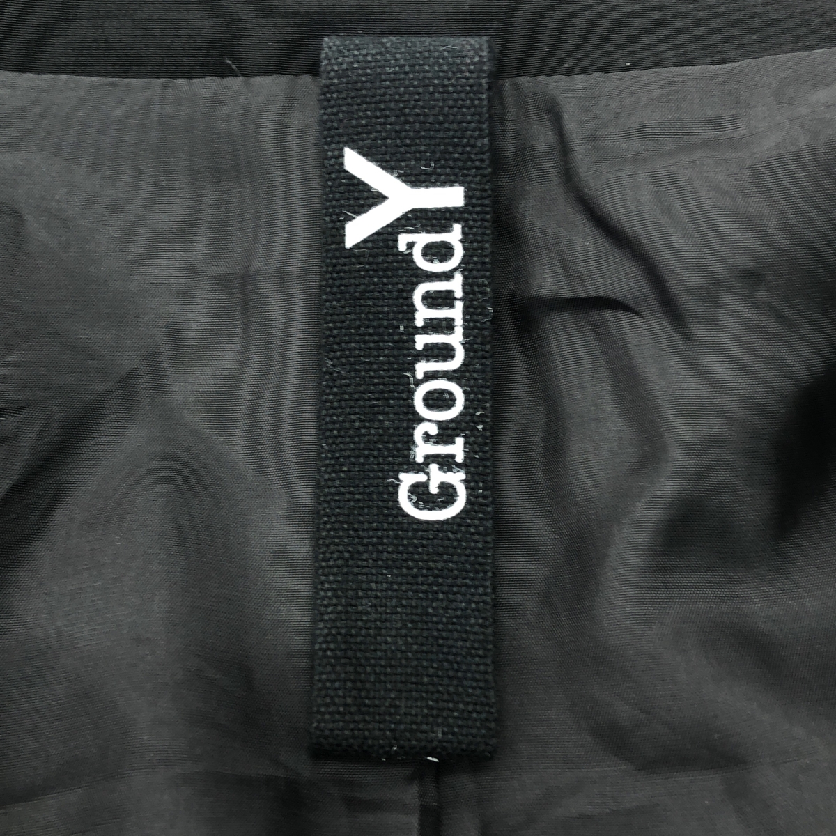 Ground Y / グラウンドワイ CREPE DE CHINE PRODUCT DYED SWITCHING ASYMMETRY JACKET / パッチワーク ロング ジャケット