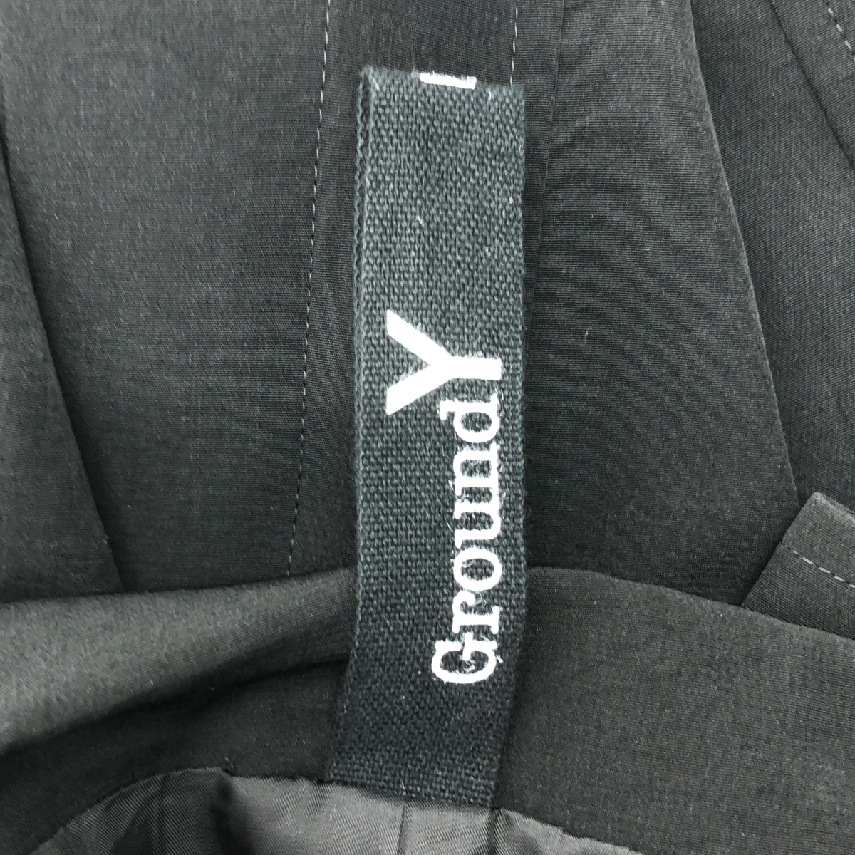 Ground Y / グラウンドワイ CREPE DE CHINE PRODUCT DYED SWITCHING ASYMMETRY JACKET / パッチワーク ロング ジャケット