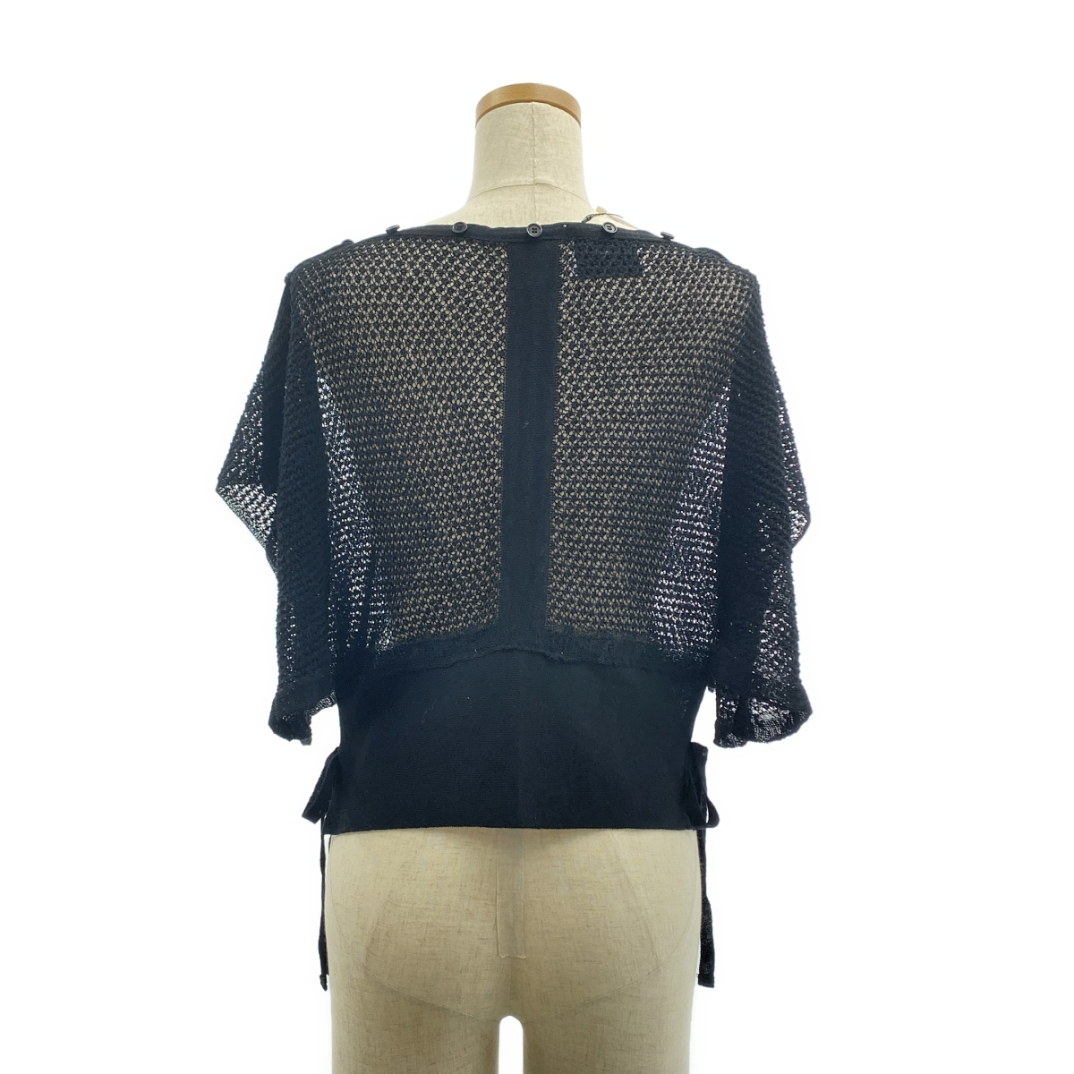 TAN / タン MESH LINEN CD メッシュ プルオーバー カーディガン