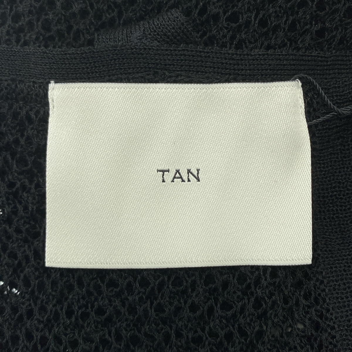 TAN / タン MESH LINEN CD メッシュ プルオーバー カーディガン