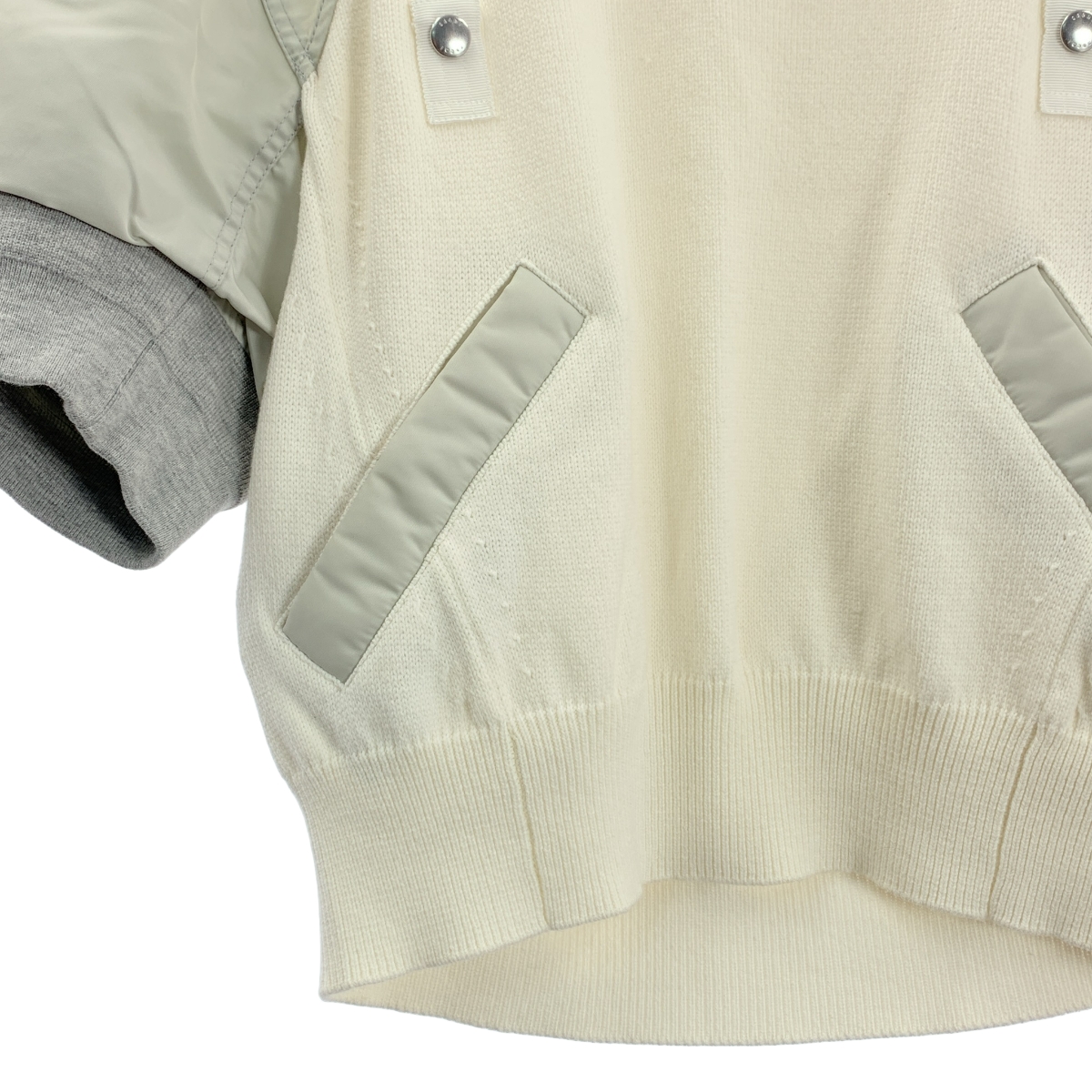 sacai / サカイ Nylon Twill Knit Pullover ナイロン ツイル ニット