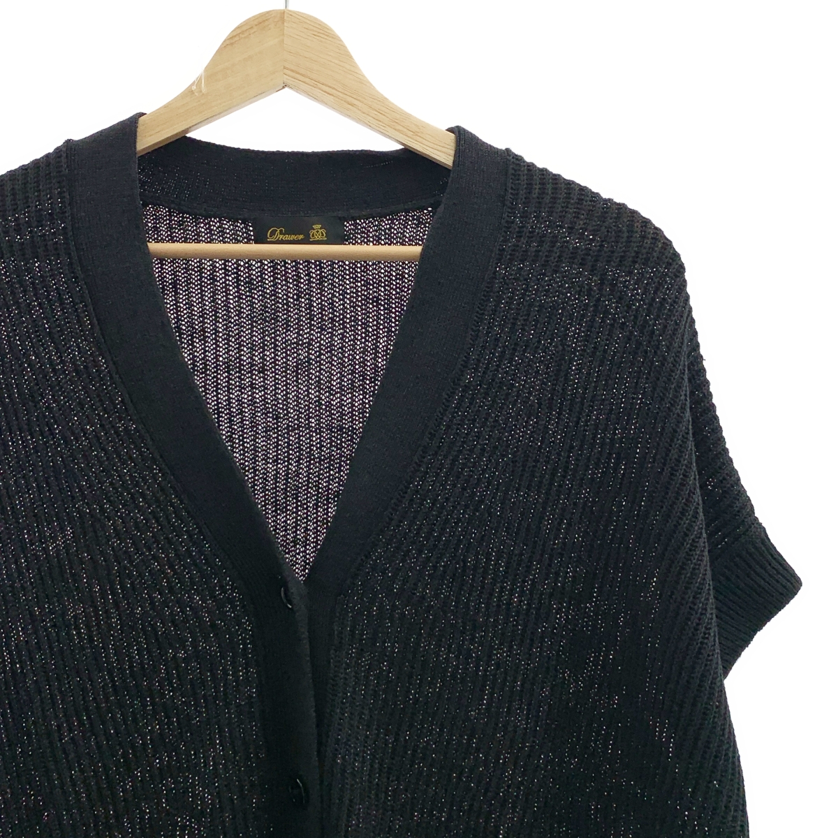 Drawer / ドゥロワー リネンニットアゼカーディガン
