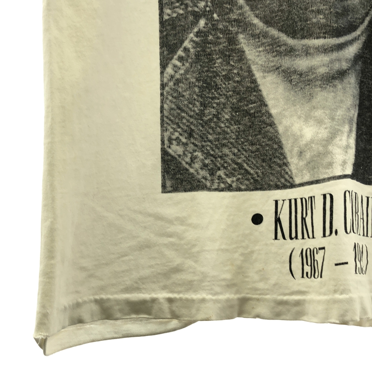 VINTAGE / ヴィンテージ古着 Nirvana  Kurt Donald Cobain Giant By Tee Jays / 1994 ニルヴァーナ カートコバーン 追悼 Tシャツ カットソー