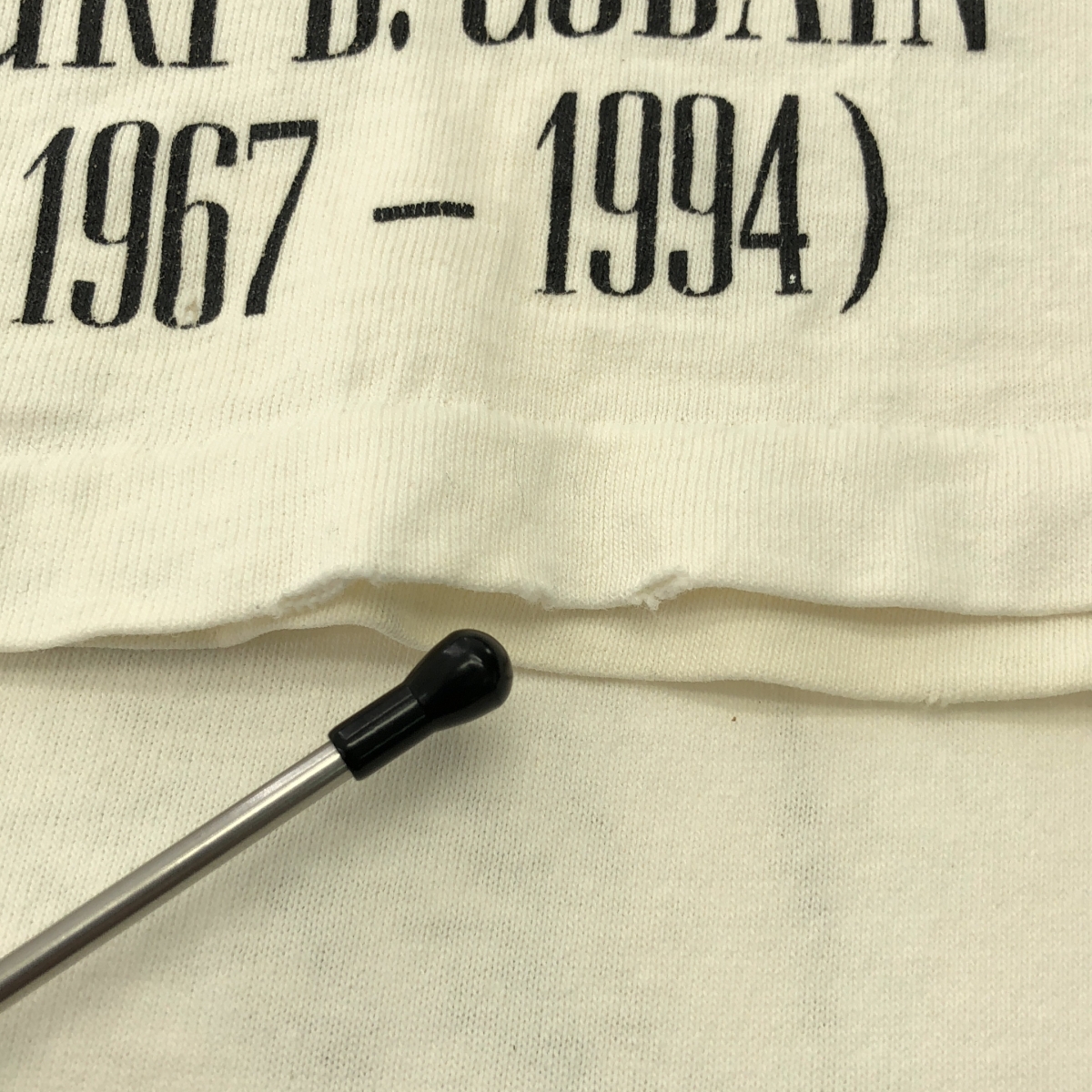 VINTAGE / ヴィンテージ古着 Nirvana  Kurt Donald Cobain Giant By Tee Jays / 1994 ニルヴァーナ カートコバーン 追悼 Tシャツ カットソー