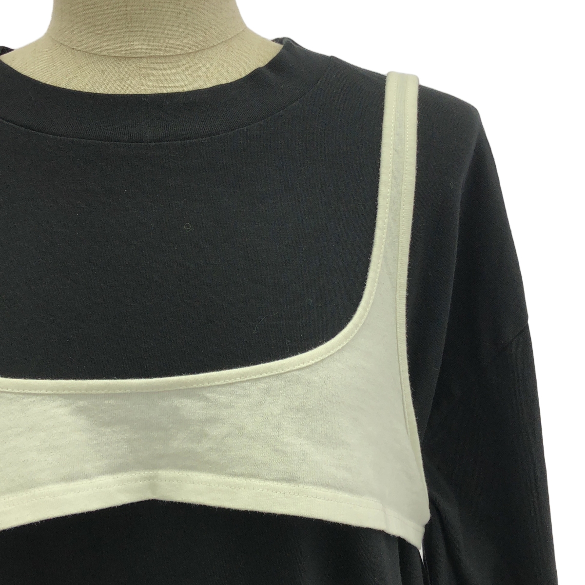 MM6 Maison Margiela / エムエムシックスメゾンマルジェラ ビスチェ レイヤード ビッグシルエット カットソー