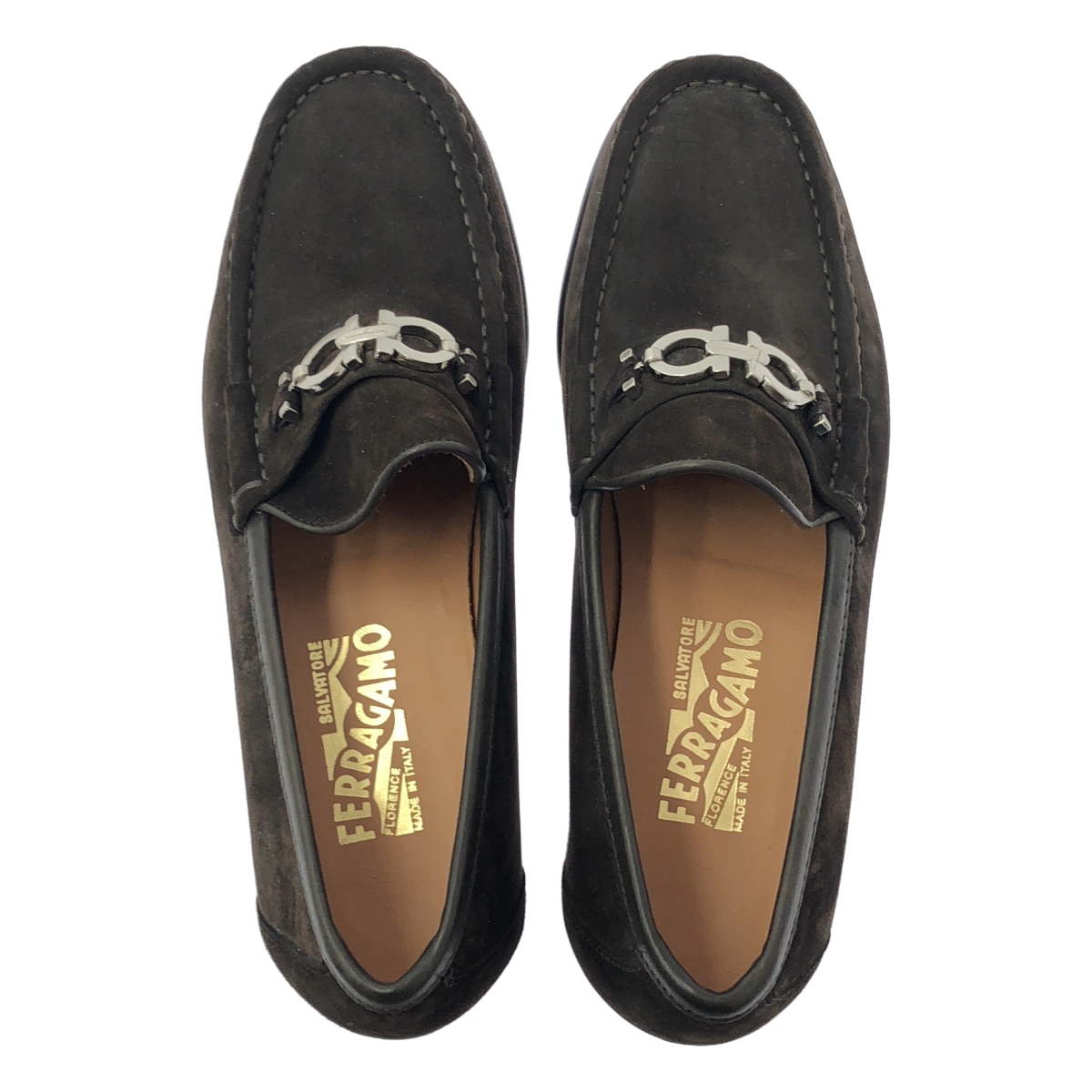 Salvatore Ferragamo / サルヴァトーレフェラガモ スエード ガンチーニ ローファー