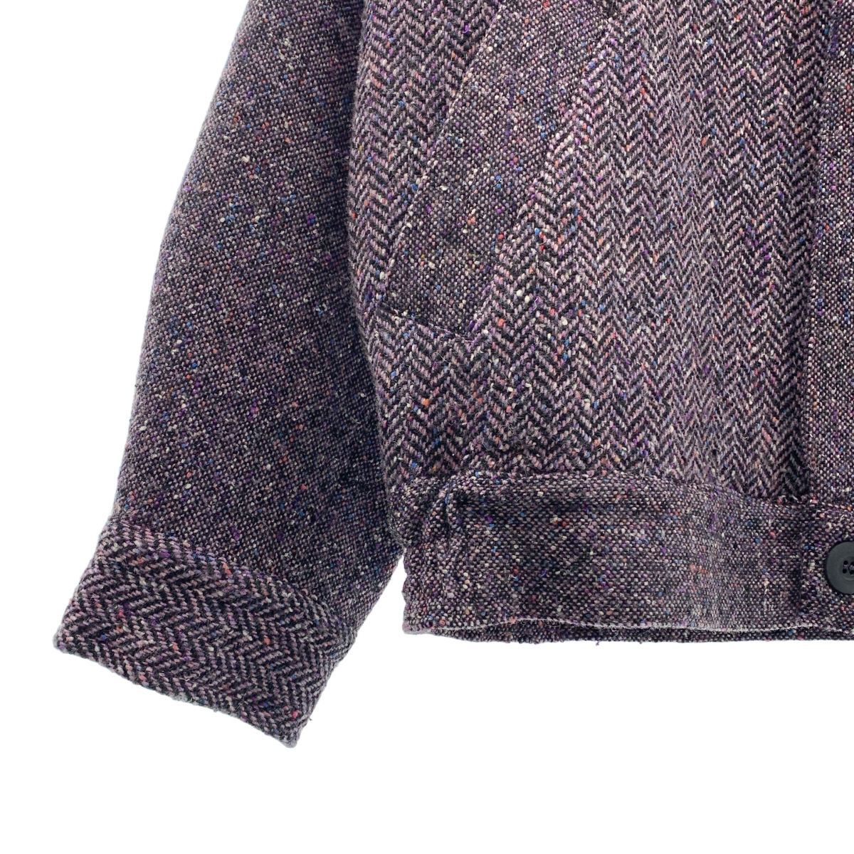 その他 ヘリンボーン 切替 ツイード ジャケット
