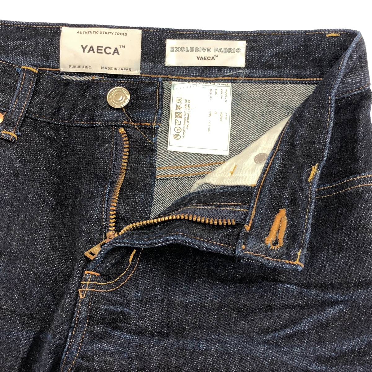 YAECA / ヤエカ 3 DENIM piped stem パイプドステム デニムパンツ