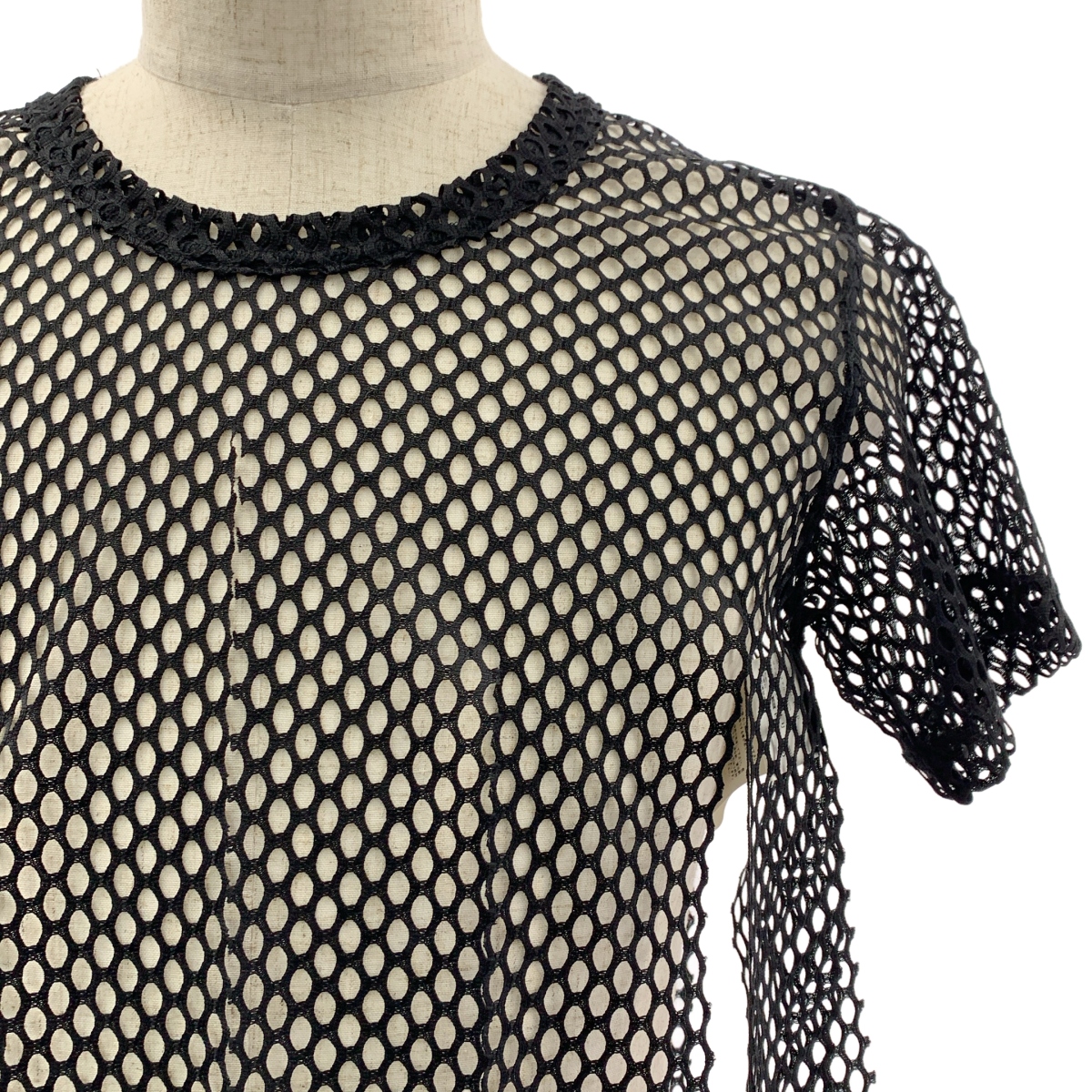 COMME des GARCONS HOMME PLUS / コムデギャルソンオムプリュス ポリエステル 変形 メッシュ カットソー Tシャツ