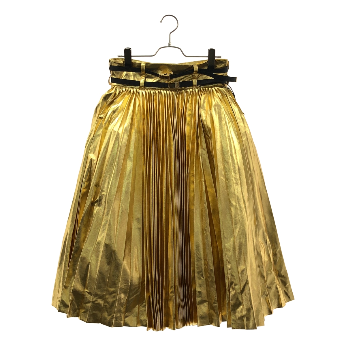 CLEANA / クリーナ ダブルベルテッド プリーツ ボリューム スカート / チュール裏地付き