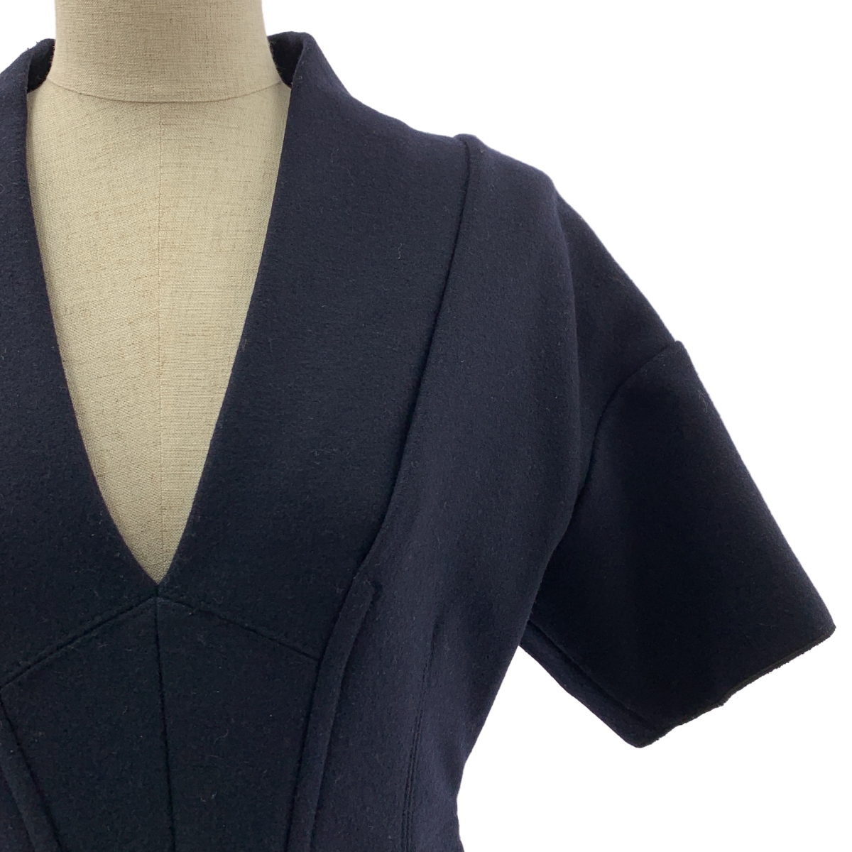 MARC JACOBS / マークジェイコブス ウール Vネック ロング ワンピース