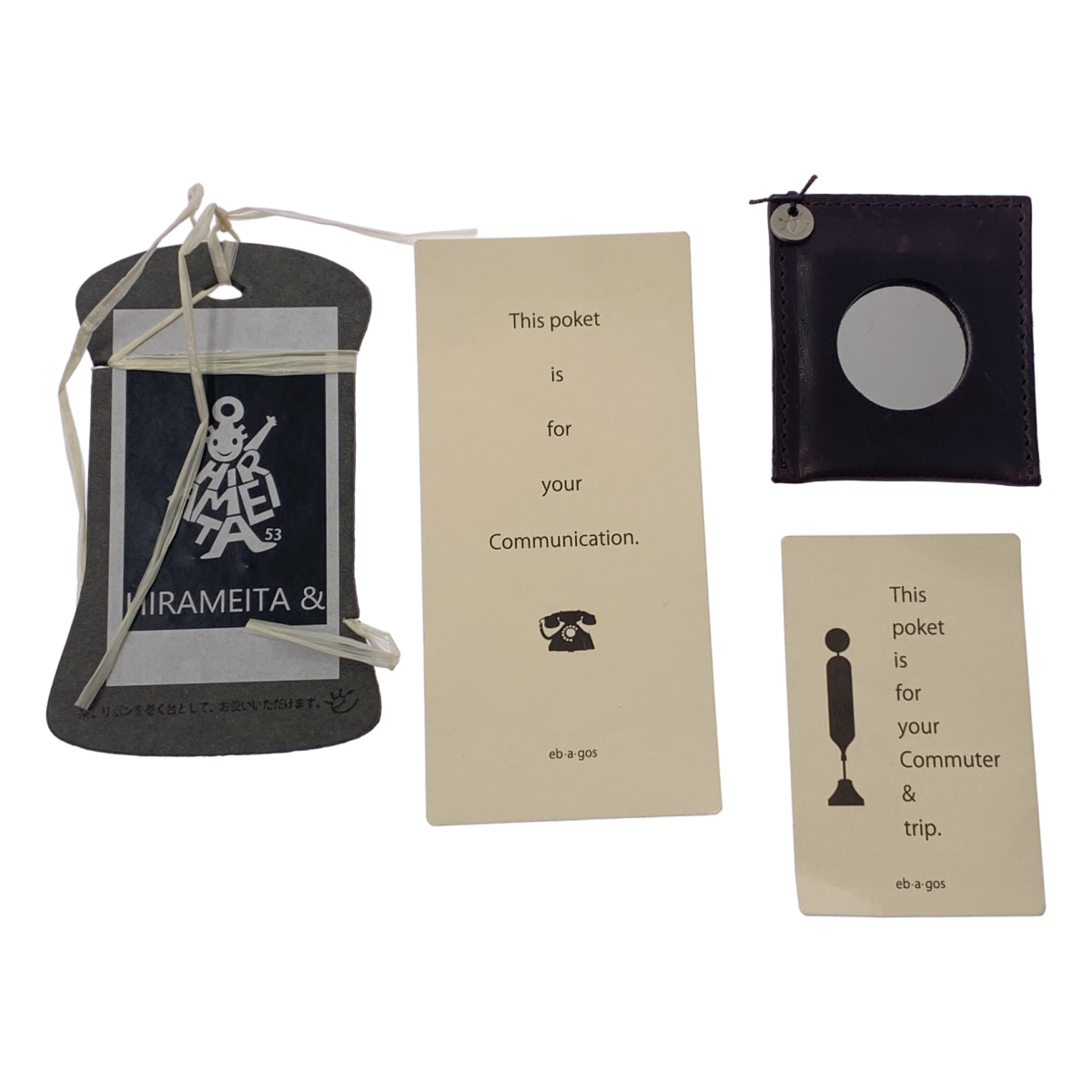 ebagos / エバゴス ワンポイントチャームロゴ ハンド トートバッグ