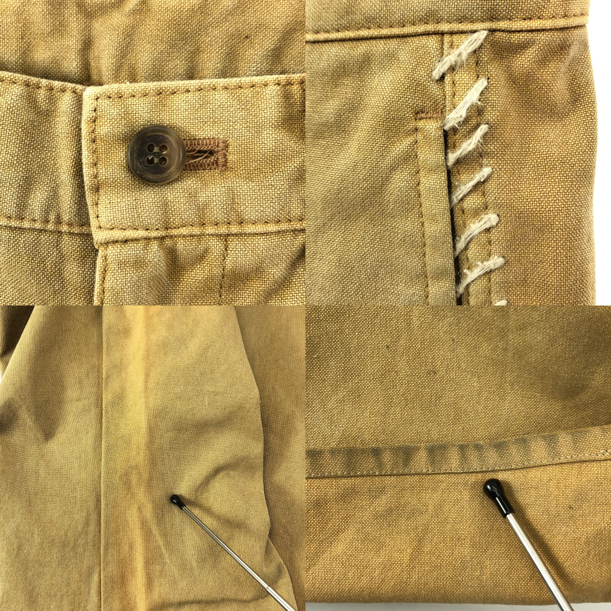 ISSEY MIYAKE MEN / イッセイミヤケメン ダック地 ステッチワーク パンツ