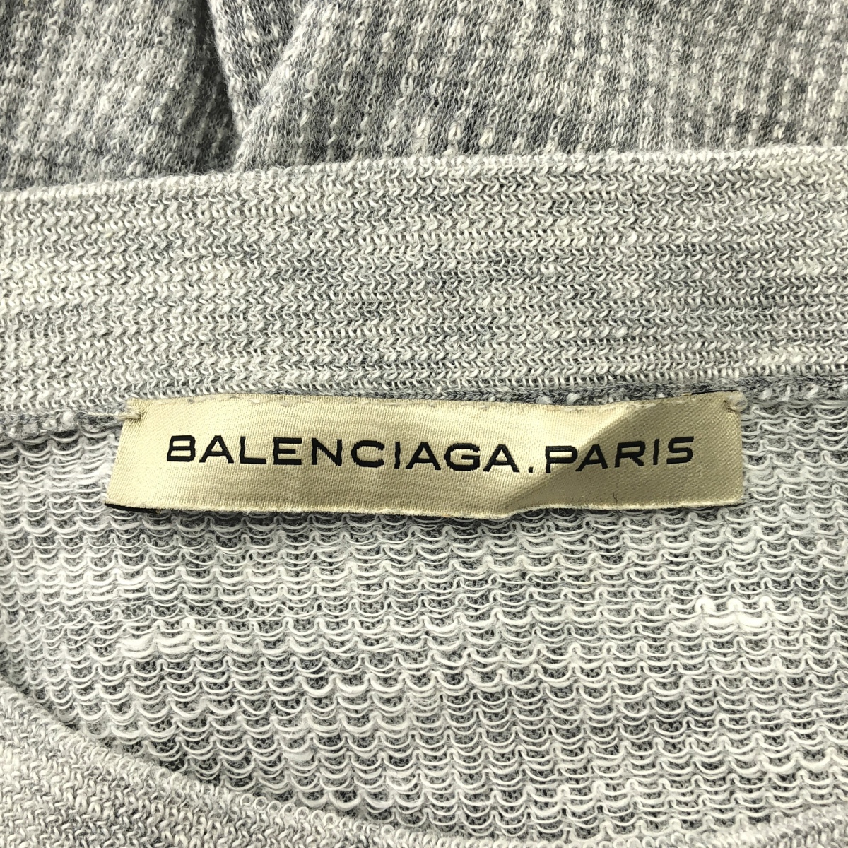 BALENCIAGA / バレンシアガ コットン リネン クルーネック カットソー