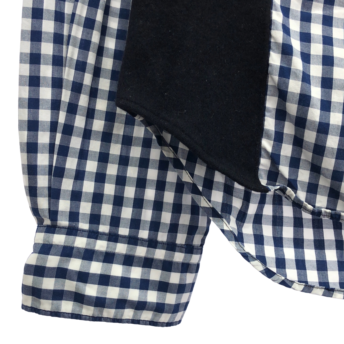 COMME des GARCONS HOMME / コムデギャルソンオム ウール切替 ギンガムチェック シャツ