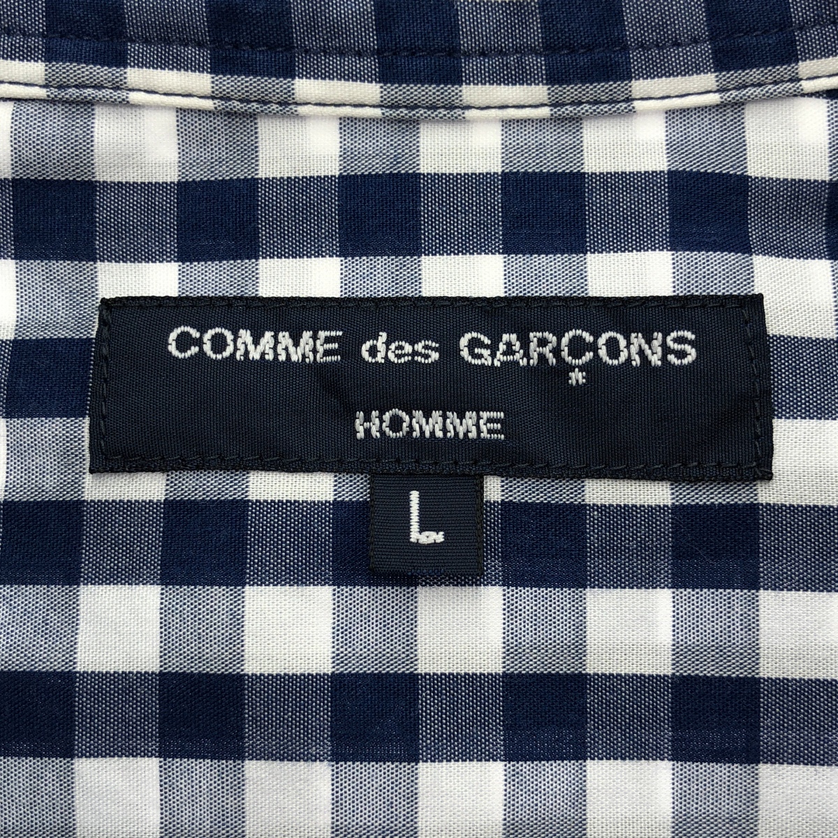 COMME des GARCONS HOMME / コムデギャルソンオム ウール切替 ギンガムチェック シャツ