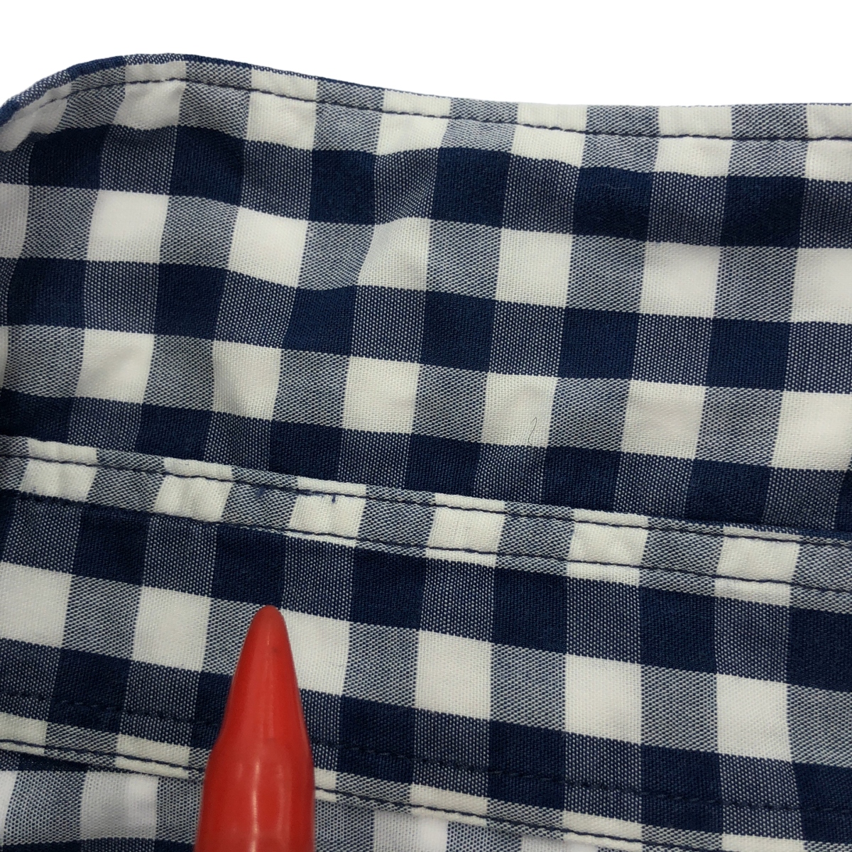 COMME des GARCONS HOMME / コムデギャルソンオム ウール切替 ギンガムチェック シャツ