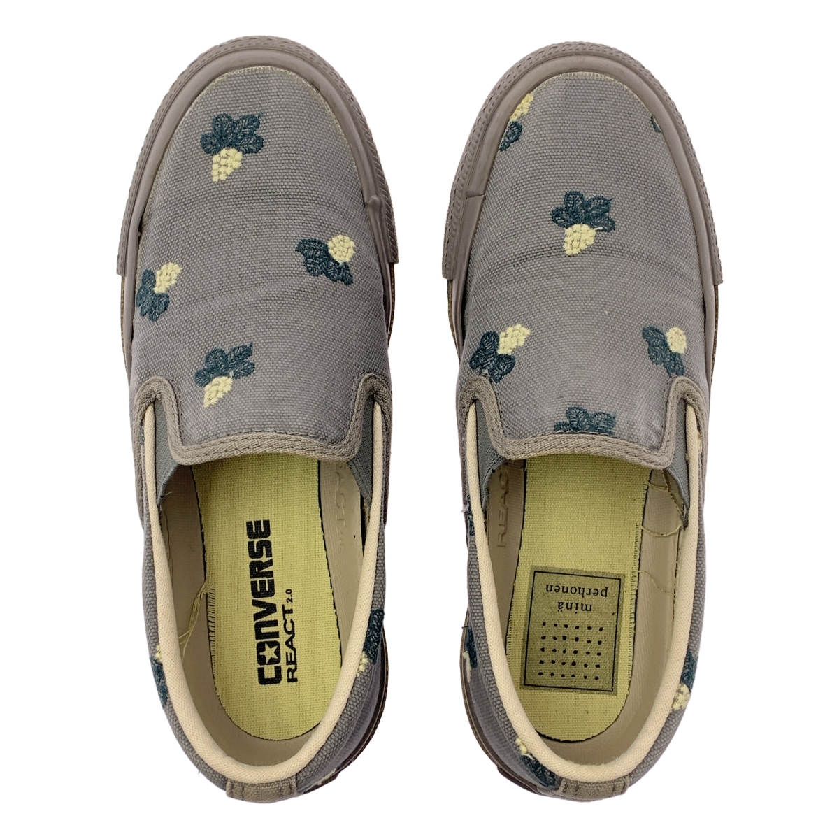 mina perhonen / ミナペルホネン × CONVERSE / コンバース オールスター エンブロイダリー スリッポン スニーカー