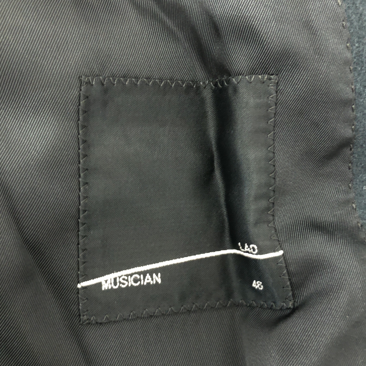 LAD MUSICIAN / ラッドミュージシャン ウール ノーカラーコート