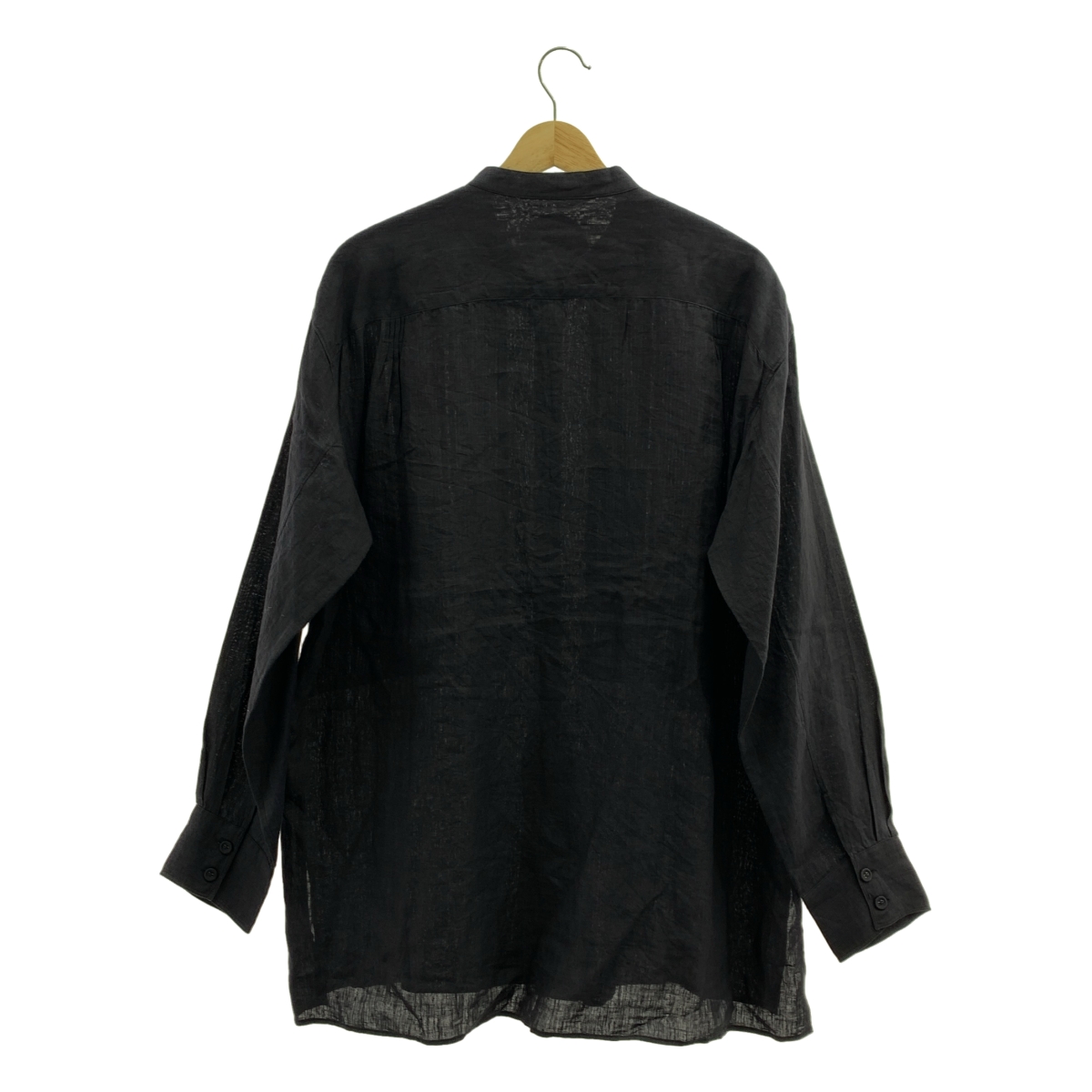 pheeta / フィータ Trinity リネン ピンタック バンドカラー シャツ