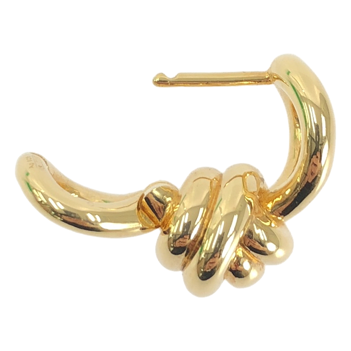 BOTTEGA VENETA / ボッテガヴェネタ ノット フープ ピアス / ag925