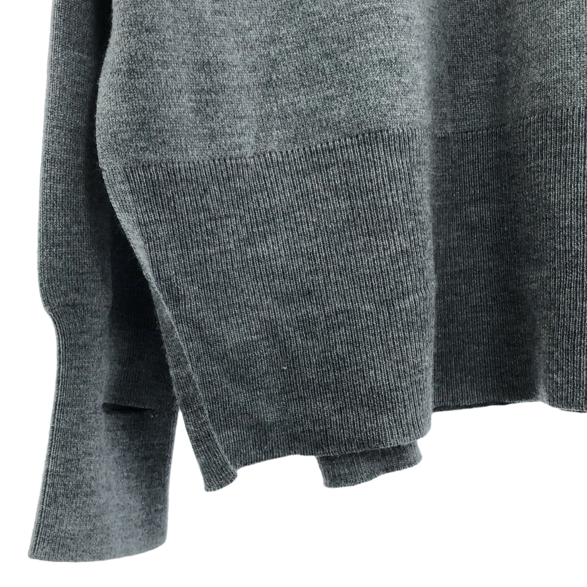 ENFOLD / エンフォルド HOODED-PULLOVER / ウール スリット ニット フーディ