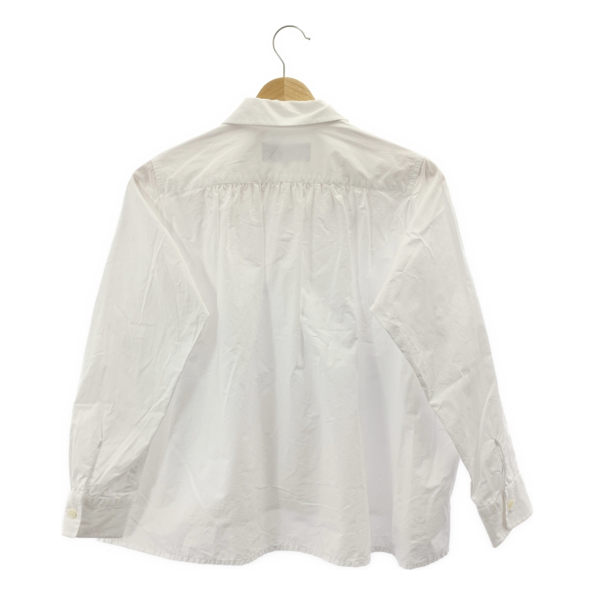 tricot COMME des GARCONS / トリココムデギャルソン ラウンドカラー ギャザー シャツ ブラウス