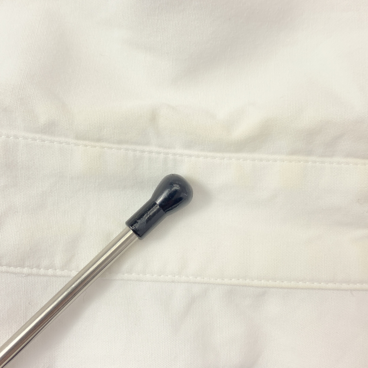 tricot COMME des GARCONS / トリココムデギャルソン ラウンドカラー ギャザー シャツ ブラウス