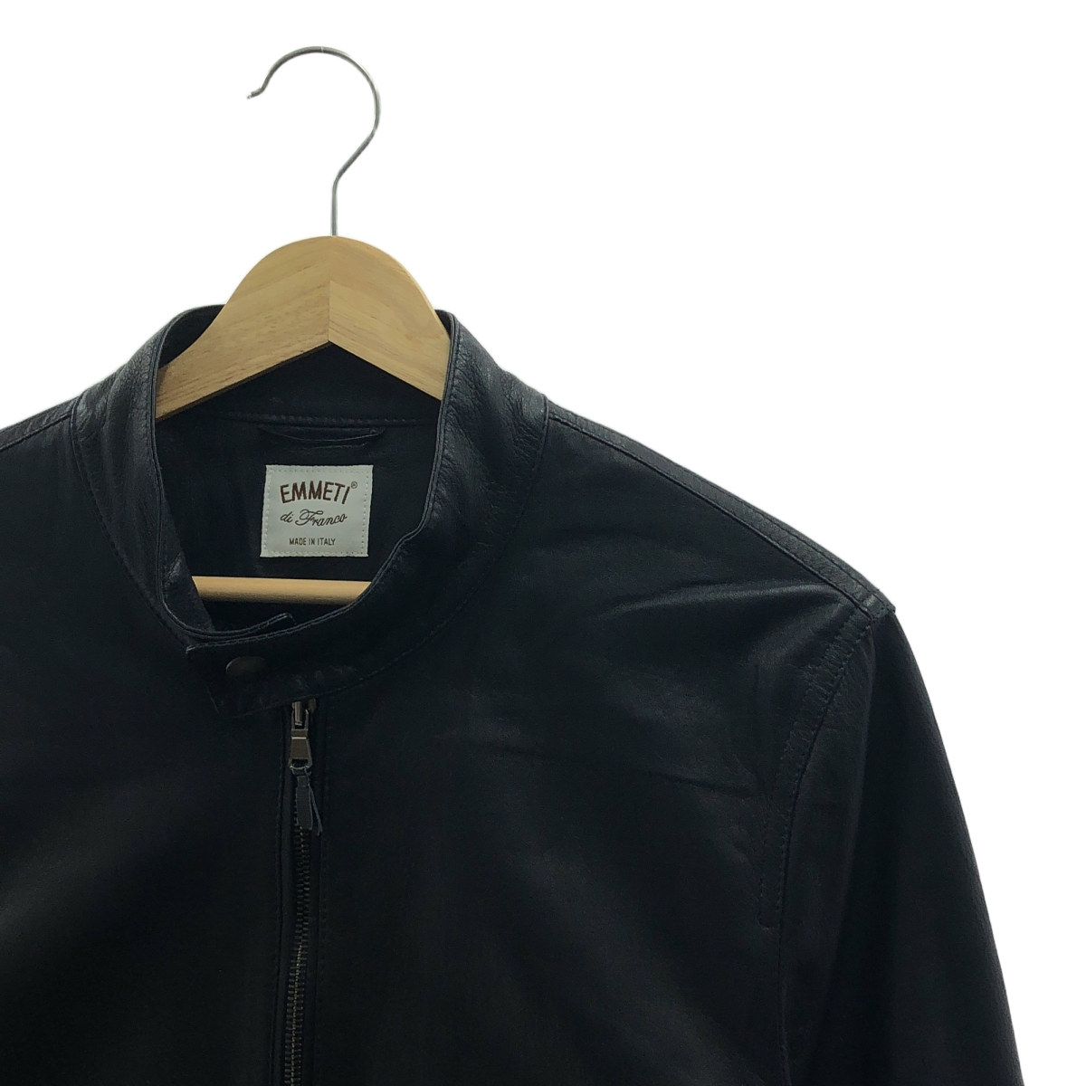 EMMETI / エンメティ JURI ユリ/ ラムレザー シングルライダースジャケット