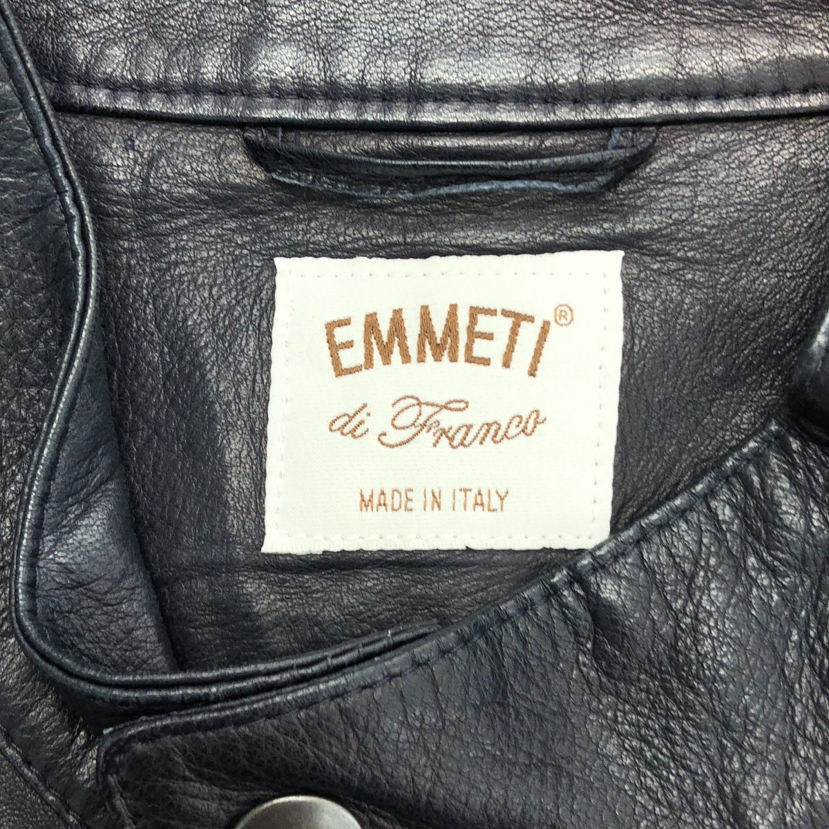 EMMETI / エンメティ JURI ユリ/ ラムレザー シングルライダースジャケット