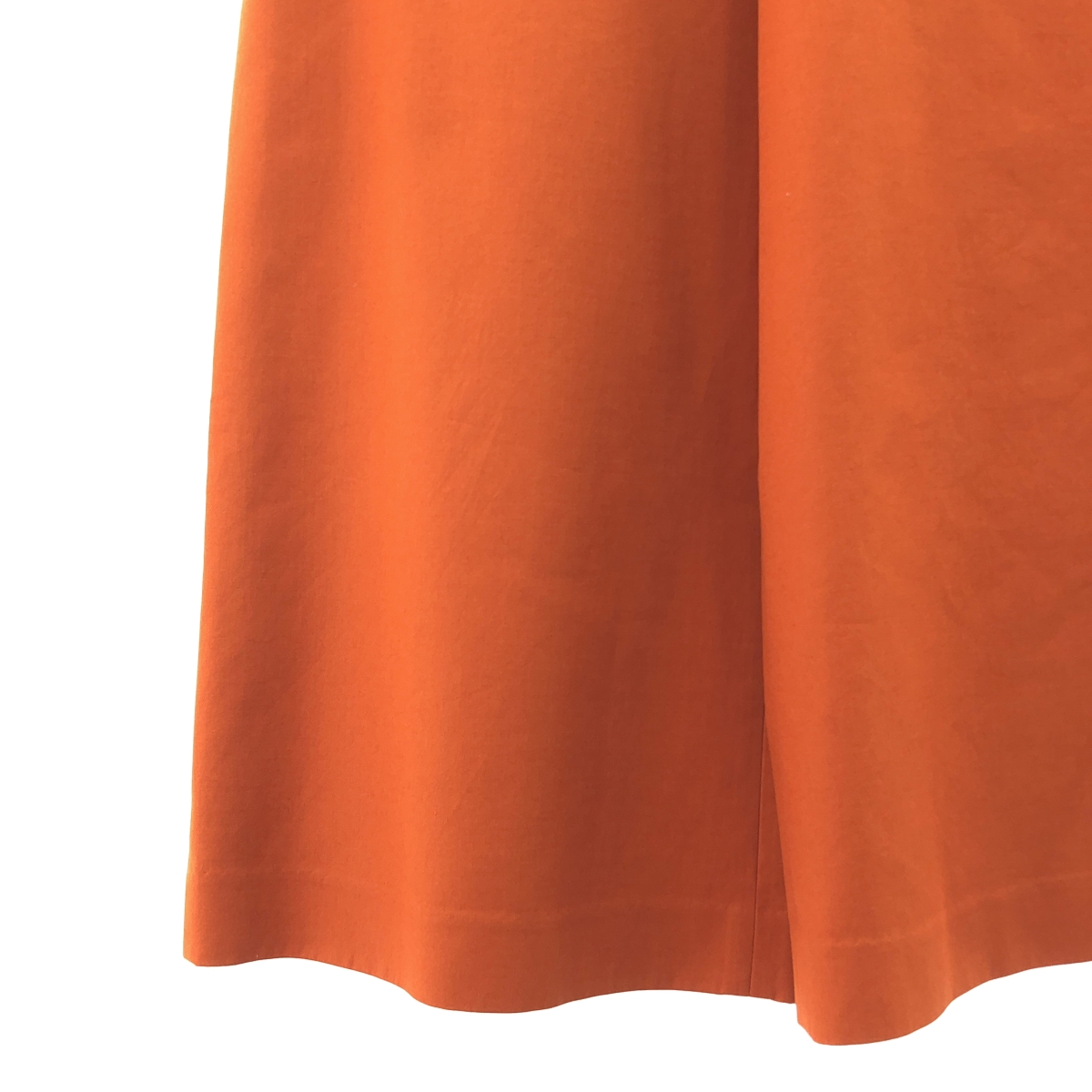 ENFOLD / エンフォルド テラコッタ ストレッチコットン ワイドパンツ