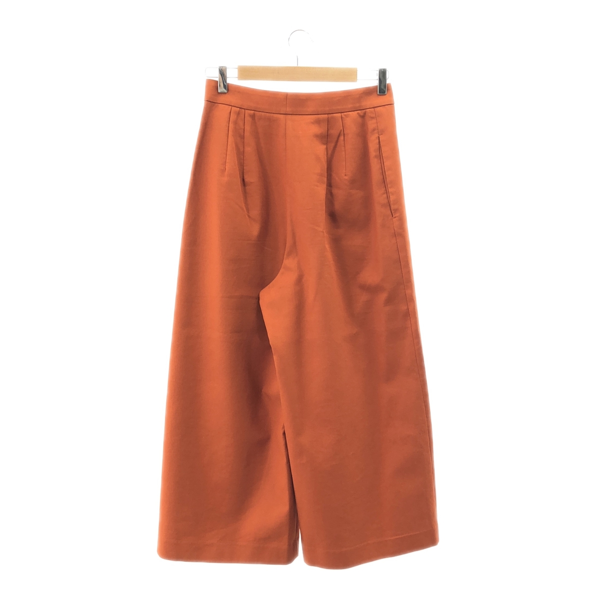 ENFOLD / エンフォルド テラコッタ ストレッチコットン ワイドパンツ