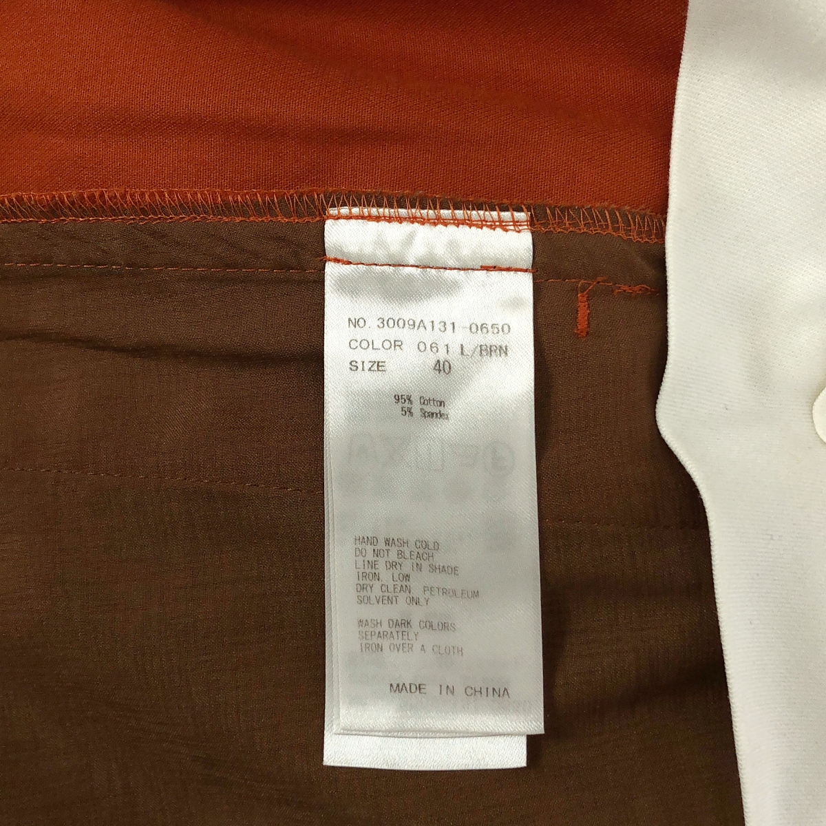 ENFOLD / エンフォルド テラコッタ ストレッチコットン ワイドパンツ