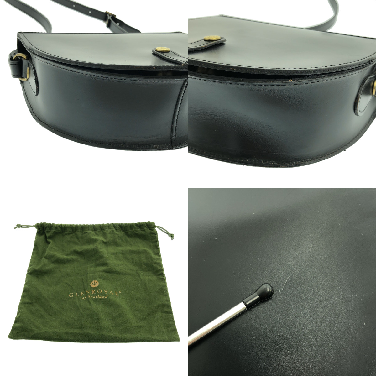 GLENROYAL / グレンロイヤル SADDLE SHOULDER BAG サドル レザー ショルダーバッグ