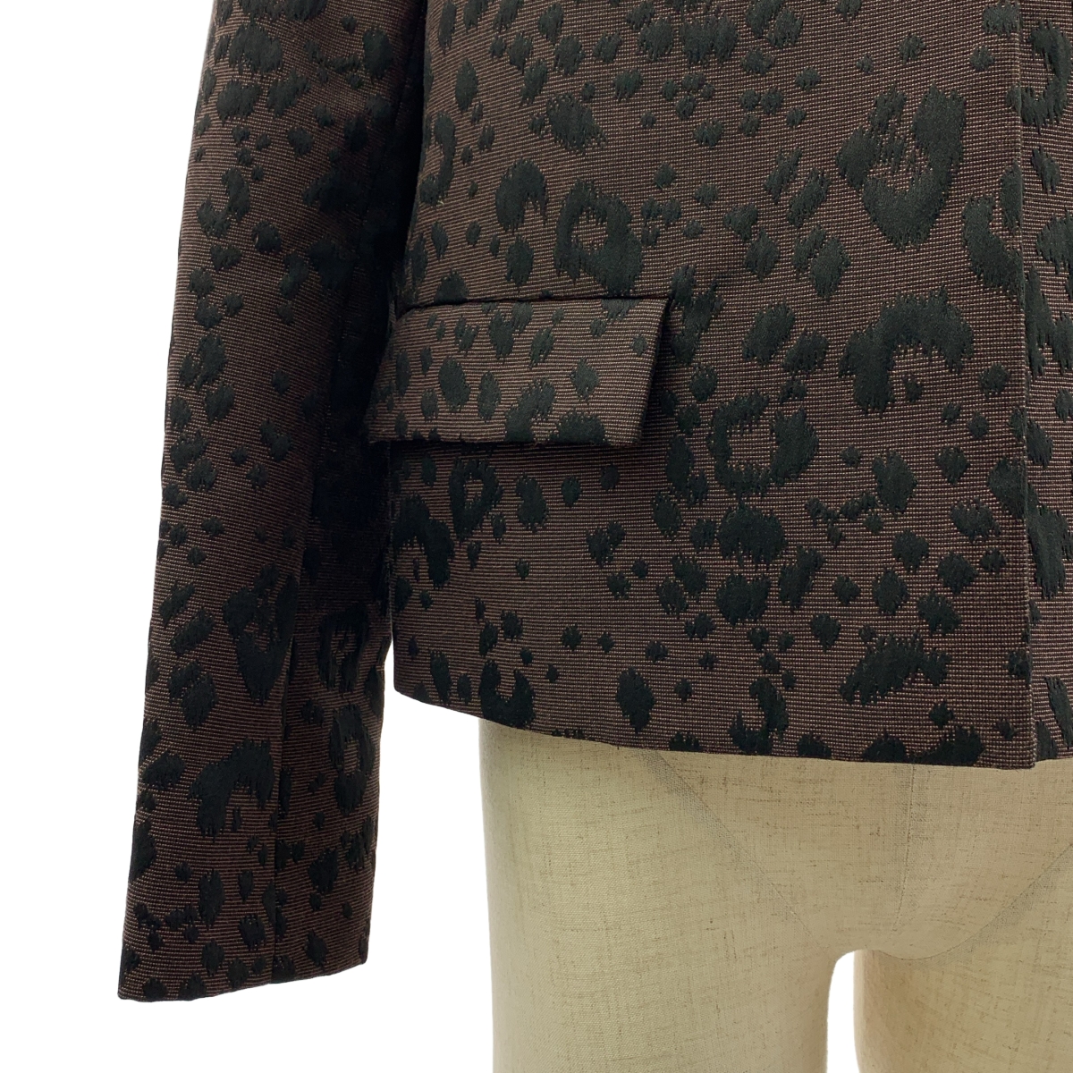 VIVIENNE WESTWOOD RED LABEL / ヴィヴィアンウエストウッドレッドレーベル レオパード オーブ ボタン シングルジャケット / 柄総裏地