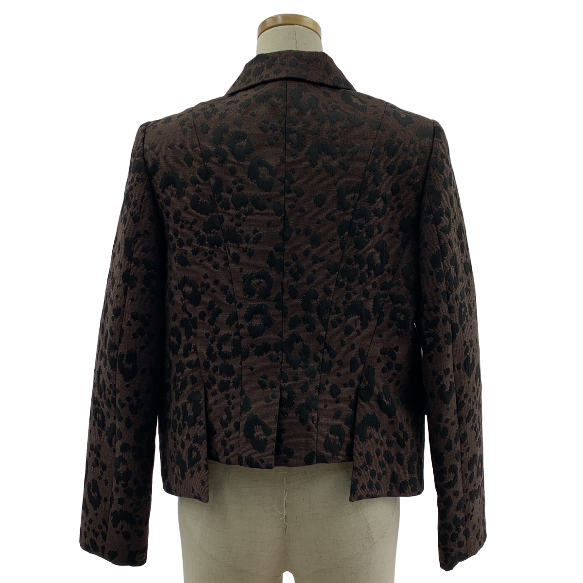 VIVIENNE WESTWOOD RED LABEL / ヴィヴィアンウエストウッドレッドレーベル レオパード オーブ ボタン シングルジャケット / 柄総裏地