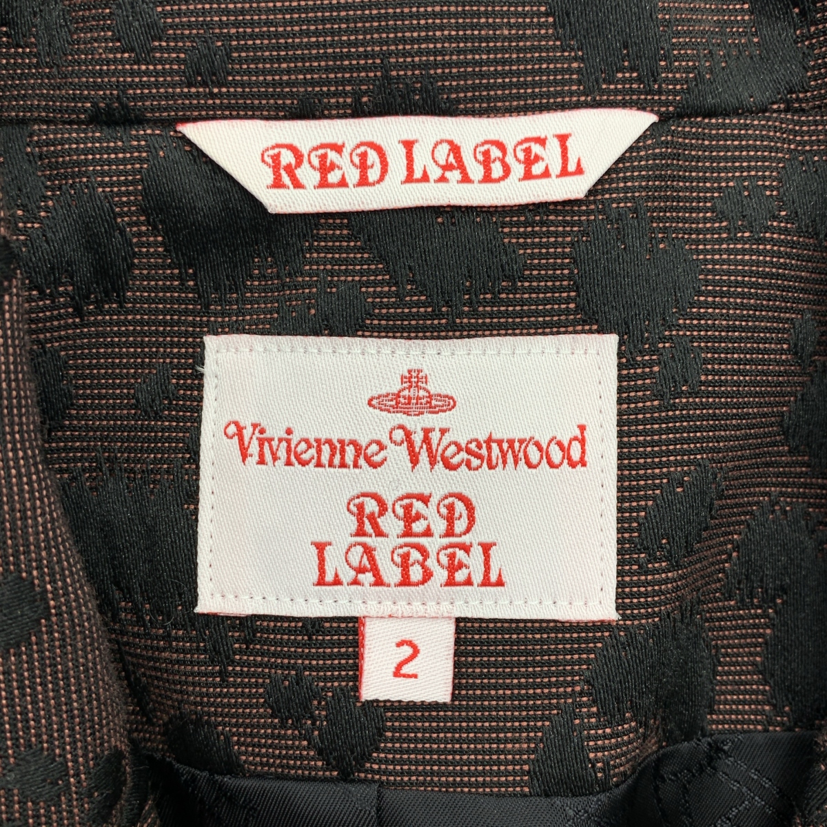 VIVIENNE WESTWOOD RED LABEL / ヴィヴィアンウエストウッドレッドレーベル レオパード オーブ ボタン シングルジャケット / 柄総裏地