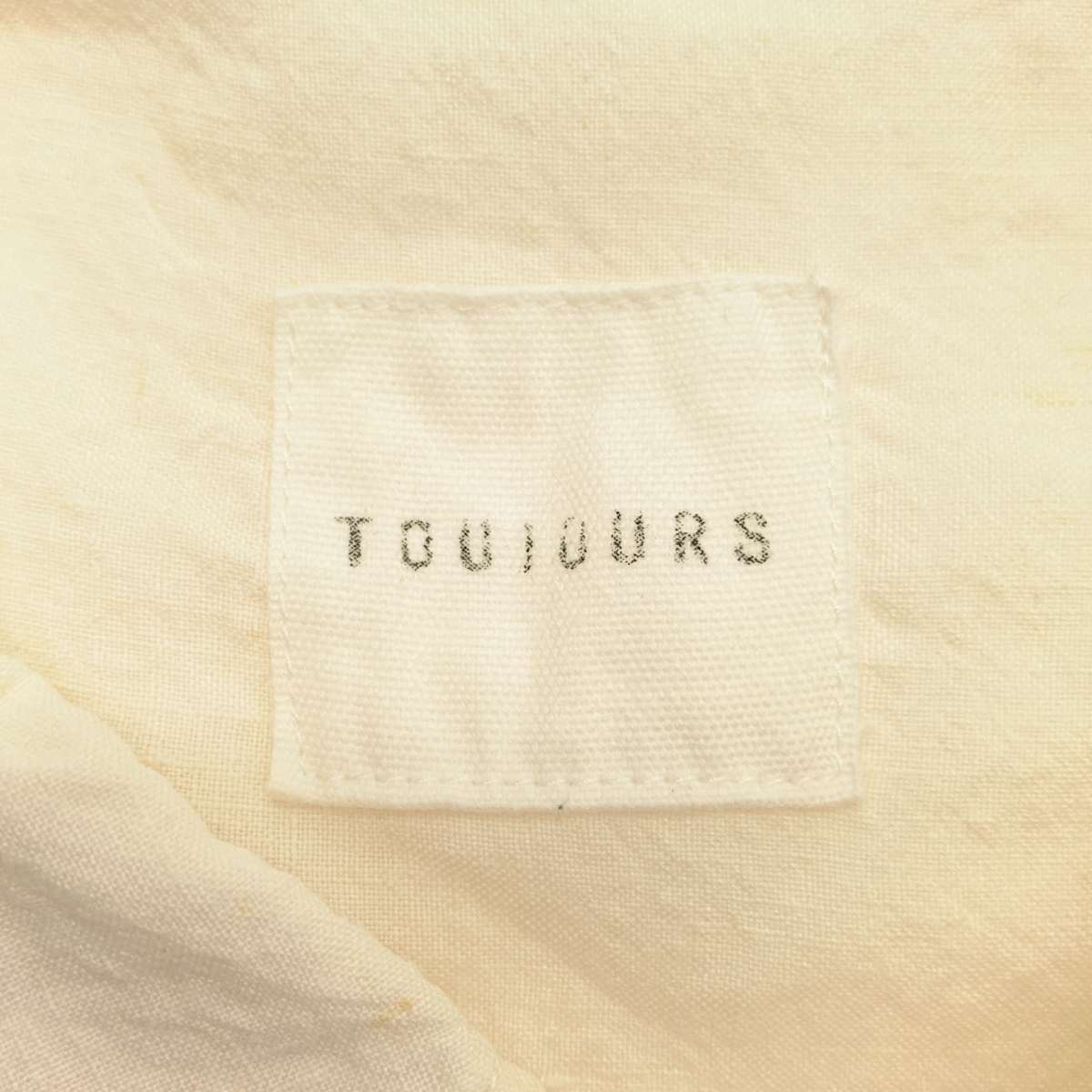 TOUJOURS / トゥジュー リネン ボタンダウン シャツ