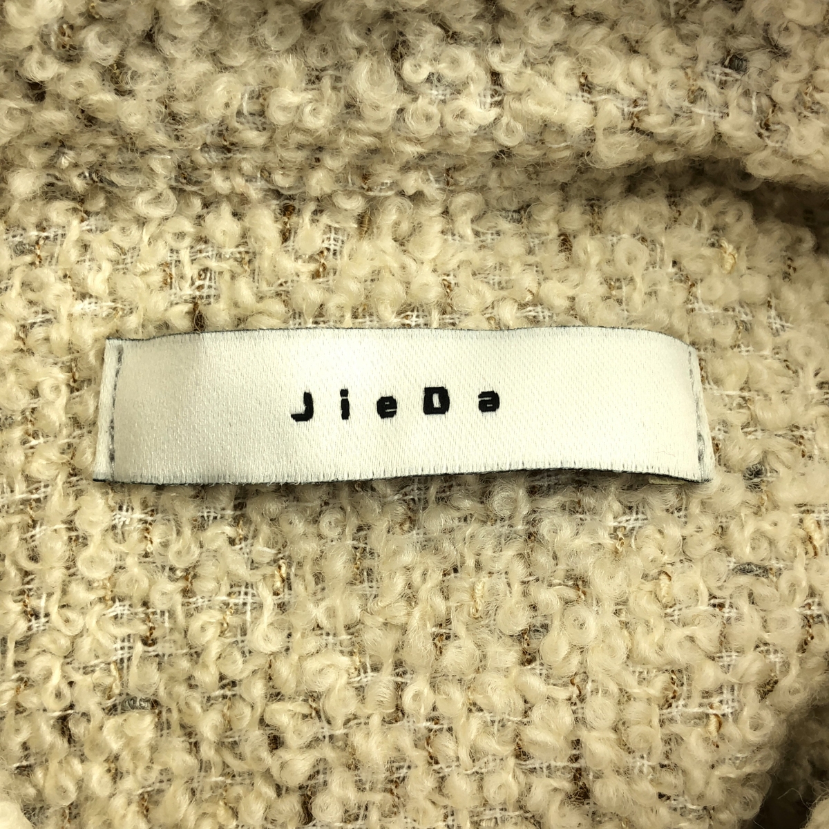 JieDa / ジエダ TWEED OVER SIZE SHIRT ツイード オーバーサイズ シャツ