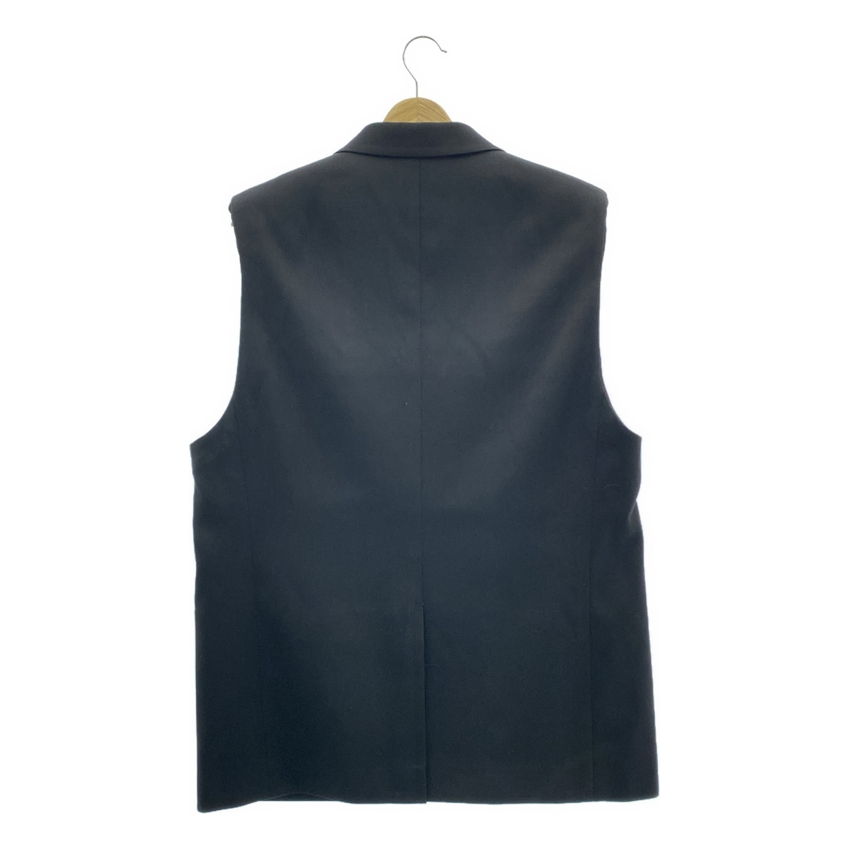 HYKE / ハイク DOUBLE CLOTH VEST / オーバーシルエット ロゴボタン スリーブレス ジャケット ベスト