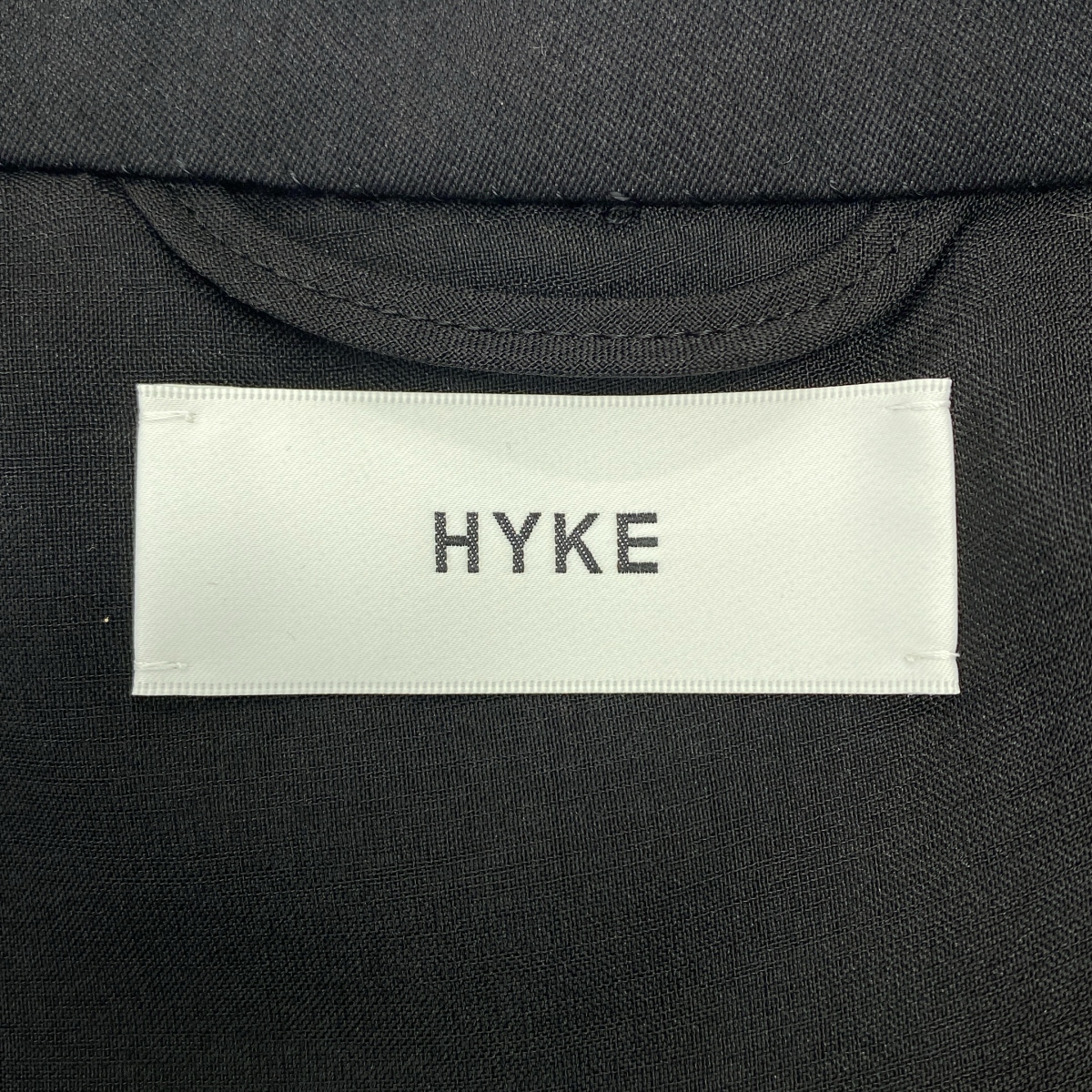 HYKE / ハイク DOUBLE CLOTH VEST / オーバーシルエット ロゴボタン スリーブレス ジャケット ベスト