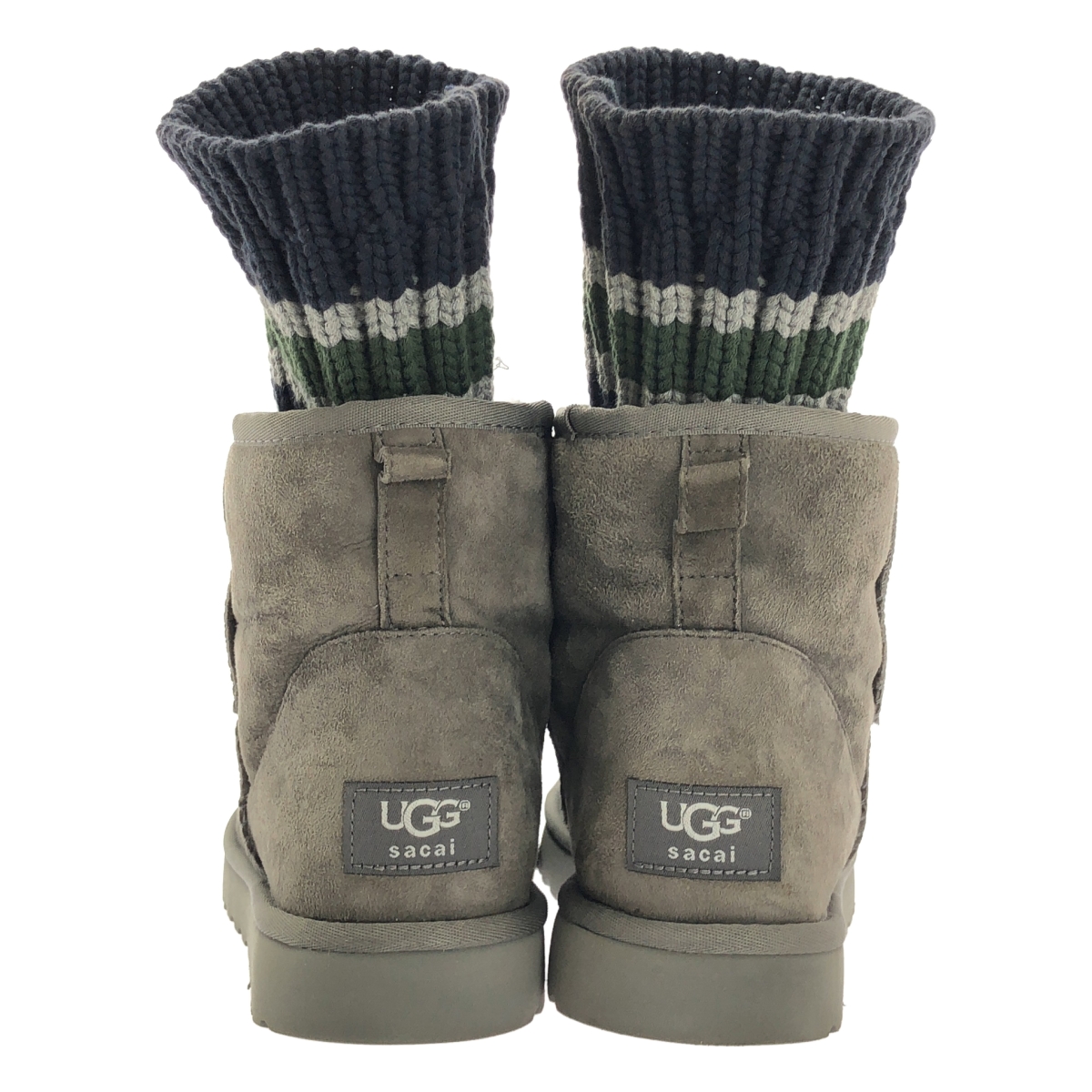 sacai / サカイ × UGG / アグ Knit Classic Short Boots / ソックス ドッキング ムートン ブーツ