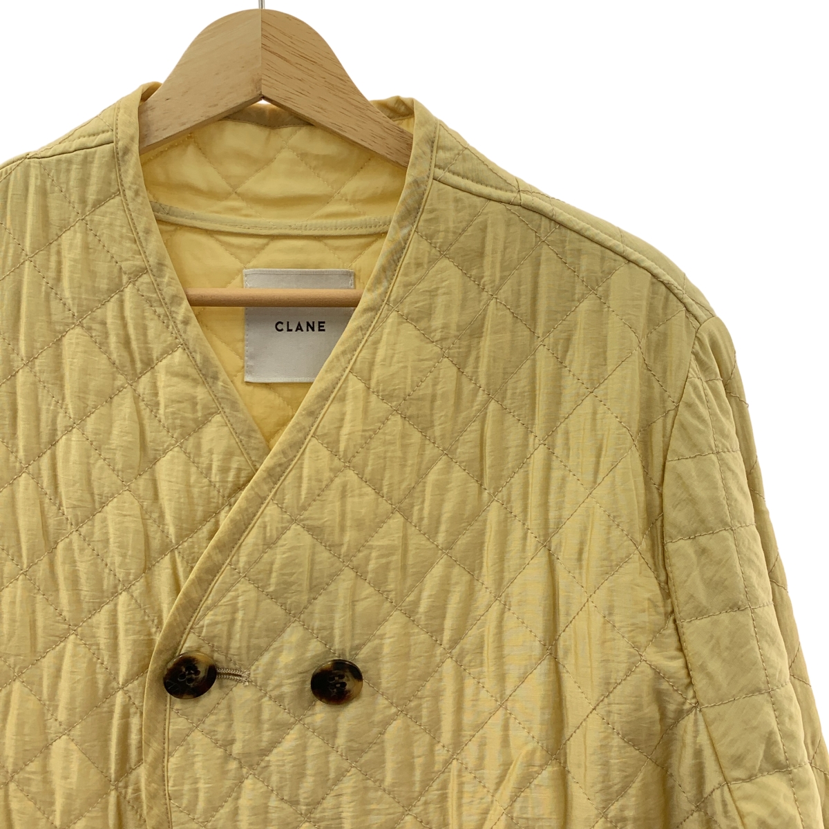 CLANE / クラネ QUILTING NO COLLAR JACKET キルティング ノーカラージャケット